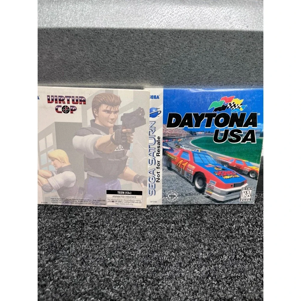 Sega Saturn Virtua Cop & DaytonaSega Saturn Virtua Cop & Daytona USA Video Games